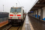 Die 146 564-0 (91 80 6146 564-0 D-DB) der DB Fernverkehr AG steht am 14 Februar 2024, mit dem IC 2039 nach Leipzig (Norddeich Mole – Bremen – Hannover – Leipzig), im Bahnhof