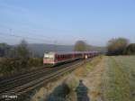 628 418-6 als Schlerverstrkungszug mit 413+431 bei Endorf 29.10.10  