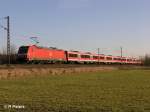 146 240-7 schiebt bei Thngersheim eine RB Wrzburg.16.02.08