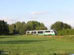 VT25 auf dem Weg nach Regensburg bei Schnfeld.