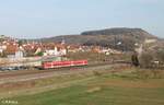 440 323-4 fährt als RB 58052 Treuchtlingen - Karlstadt in Retzbach-Zellingen ein.