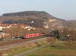 440 809-2 rollt als RB 58054 Bamberg - Jossa in Retzbach-Zellingen ein.