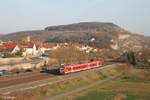 Nachschuss auf 440 823 als RB 58059 Gemünden - Treuchtlingen beim verlassen von Retzbach-Zellingen.