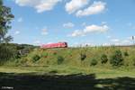 612 657-5 zieht bei Neusorg übers Fichtelnaab Viadukt als RE 5288 Cheb - Nürnberg.