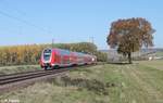 445 053-2 als RE55 RE4611 Frankfurt/Main - Würzburg kurz vor Retzbach-Zellingen.