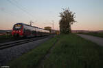 442 810 als RE50 58428 Regensburg - Nürnberg bei Pölling. 14.05.24