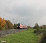 445 044 als RE 4622 Würzburg - Frankfurt/Main bei Thüngersheim.