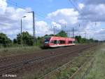 646 005 kommt aus Berlin-Schnefeld zurck in Saamund eingefahren.