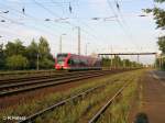 646 013 erreicht Saarmund mit einer RB22 Potsdam HBF.