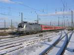 182 004-2 erreicht Leipzig HBF mit den RE10 28176 aus Cottbus.