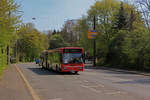 Neben allerhand moderner Busse waren während des großen Schienenersatzverkehrs während der Osterferien in Wuppertal auch vereinzelt etwas reifere Modelle unterwegs.