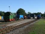 Mh53 und die Diesellok 251 901-5 am 27.Juli 2012 in Putbus.