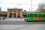 Straßenbahn / Stadtverkehr; Hannover;  Typ 6000 Nr.6119b von LHB Baujahr 1980; vershrottet 2019, vor dem Hauptbahnhof Hannover am 17.04.2007.