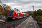 Am 16 Oktober 2025 gab es in Betzdorf/Sieg eine Weichenstörung, so hatte der gerade in den Bahnhof Kirchen/Sieg eingefahrene RE 9 - Rhein Sieg Express (RSX) Siegen - Köln – Aachen, geschoben von der 146 006-2 (91 80 6146 006-2 D-DB) der DB Regio NRW, länger Hp 0 und musste einen entgegenkommenden Güterzug abwarten.  Am 16 Oktober 2025 gab es in Betzdorf/Sieg eine Weichenstörung, so hatte der gerade in den Bahnhof Kirchen/Sieg eingefahrene RE 9 - Rhein Sieg Express (RSX) Siegen - Köln – Aachen, geschoben von der 146 006-2 (91 80 6146 006-2 D-DB) der DB Regio NRW, länger Hp 0 und musste einen entgegenkommenden Güterzug abwarten.