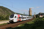 429 625 mit dem Ziel  Mannheim  am 21. Juli 2021 bei Oberwesel am Rhein.