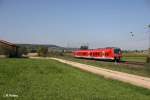 440 812-6 als RB 58113 Wrzburg HBF - Treuchtlingen bei Wettelsheim.