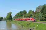 Nachschuss von 440 044-6 als RE4063 Passau - Landshut - Mnchen bei Volkmannsdorf.