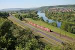 Ein Unbekannter 440 als RB 53 nach Sterbfritz zwischen Himmelstadt und Karlstadt.