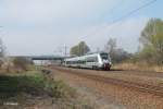 442 125-1 als S1 37125 Leipzig Miltizer Allee - Wurzen bei Borsdorf bei Leipzig.