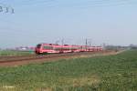 442 117-8 + 442 113-7 als RE 17064 Dresden - Leipzig bei Borsdorf bei Leipzig.