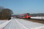 442 266 als R5 39323 Nürnberg HBF - Neumarkt/Oberpfalz kurz vor ihrem Ziel 26.01.17