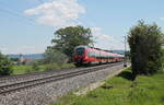 442 764-7 als S1 39150 Neumarkt/Oberpfalz - Bamberg kurz hinter Pölling.