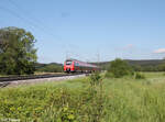 442 264 als S1 39125 Bamberg - Neumarkt/Oberpfalz bei Pölling. 20.05.24