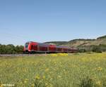 445 047-7 als RE 55 RE 4614 Würzburg - Frankfurt/Main bei Himmelstadt.