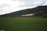 445 043-6 als RE 54 RE4621 Frankfurt/Main - Bamberg bei Thüngersheim.