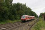 Nachschuss von 610 007-6 in Waldershof.