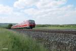 Nachschuss auf 610 013 + 001 als RE 3696 Regensburg - Hof bei Oberteich.