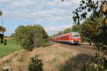 610 504 als RE 3697 Hof - Regensburg bei Schnfeld.