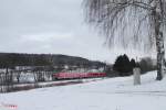 612 582 als RE 3694 Regensburg - Hof bei Lengenfeld.