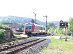 612 153-7 verlsst Trebgast mit einen Re nach Hof.