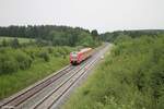 612 155 als RE33 RE 5290 Cheb - Nürnberg kurz vor Neusorg.