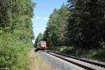 612 482-9 als RE31 3434 Cheb - Nürnberg bei Cheb-Skalka.