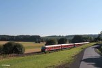 Nachschuss auf 3 628iger der SüdOstBayernbahn von Mühldorf nach Chemnitz bei Letten.