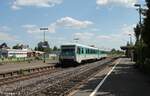 628 486/ 628 673 auf der Überführungsfahrt von OWS Weiden nach Kiel in Wiesau/Oberpfalz. 13.06.23