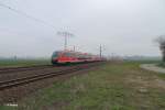 Nachschuss von 642 013 + 130 als Leerfahrt bei Borsdorf bei Leipzig.