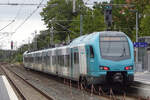ET4-001 der Eurobahn ended ausserplanmässig deren Fahrt nach Hengelo schon in Bad Bentheim am 9 April 2018.