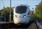 Aus aktuellem Anlass: ICE 411 073 'Halle' ist der erste reguläre Planzug als ICE nach Konstanz. Mai 2023.