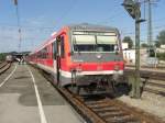 928 649 vor der Abfahrt von Traunstein nach Traunreut.