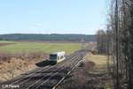 VT650 721 als ag84675 Marktredwitz - Bad Steben kurz vor Marktleuthen.