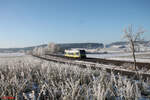 VT650 724 als RB97 84555 Marktredwitz - Bad Steben kurz vor Marktleuthen. 29.12.24