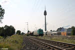 185 575-8 zieht mit einem Schotterzug durch Nürnberg Hohe Marter. 24.07.24