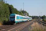 223 061 mit dem ALX84109 Hof - Mnchen bei der durchfahrt in Wiesau.