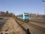 223 065 fhrt mit ein Alex nach Mnchen in Wiesau/Oberpfalz ein.