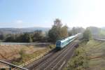 223 065 mit dem ALX84106 München - Hof bei dem neuen Übergang kurz vor Marktredwitz.