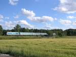 223 072 erreicht gleich Wiesau/Oberpfalz mit den ALX37980 nach Hof.