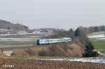 223 066 mit dem ALX84106 München - Hof bei Lengenfeld.